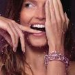 small-pink-chain-bracelet-silver-with-pink-lacquer-model